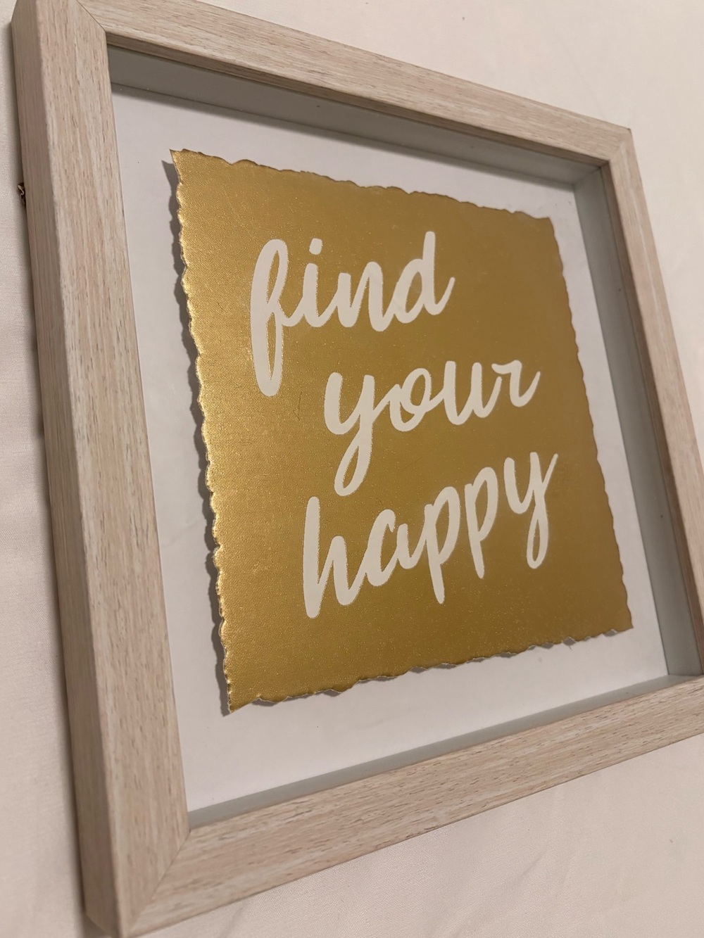 Nielsen Bainbridge Group - Find Your Happy Gold Wall Art 10x10